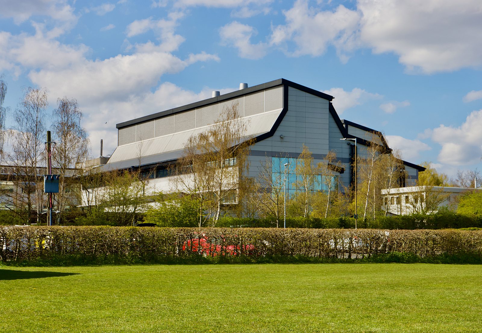 A view of The Sainsbury Laboratory from the UEA playing fields