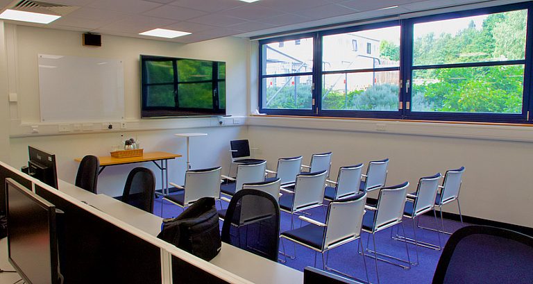 Photograph showing the MSc study space at TSL
