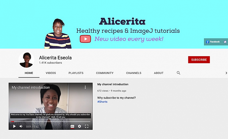 Alice also shares videos about her second passion, cooking, for those interested in learning delicious new recipes.
